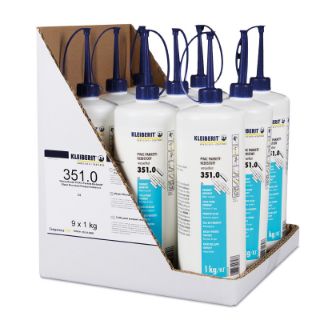 351.0 PVAC Parkettleim D3 Karton mit 9 Flaschen je 1 kg