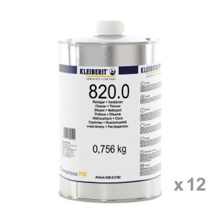 820.0 Reiniger und Verdünner Karton mit 12 Flaschen je 0,756 kg